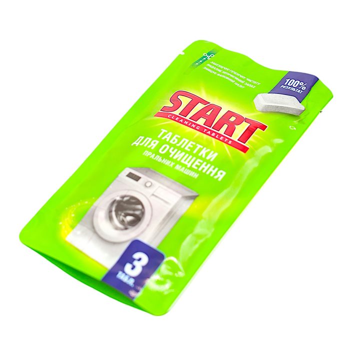 Таблетки для чищення пральних машин Start 3 шт